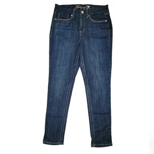 Seven7 size 8 blue jeans Tummyless high rise skinny jeans